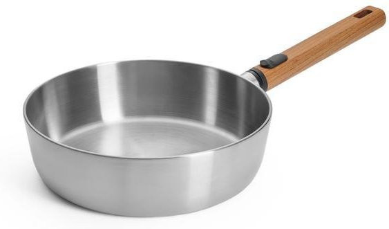 Bratpfanne Woll Logig Steel aus Edelstahl mit abnehmbarem Griff, Silber, Durchmesser: 24 cm - Bild 1