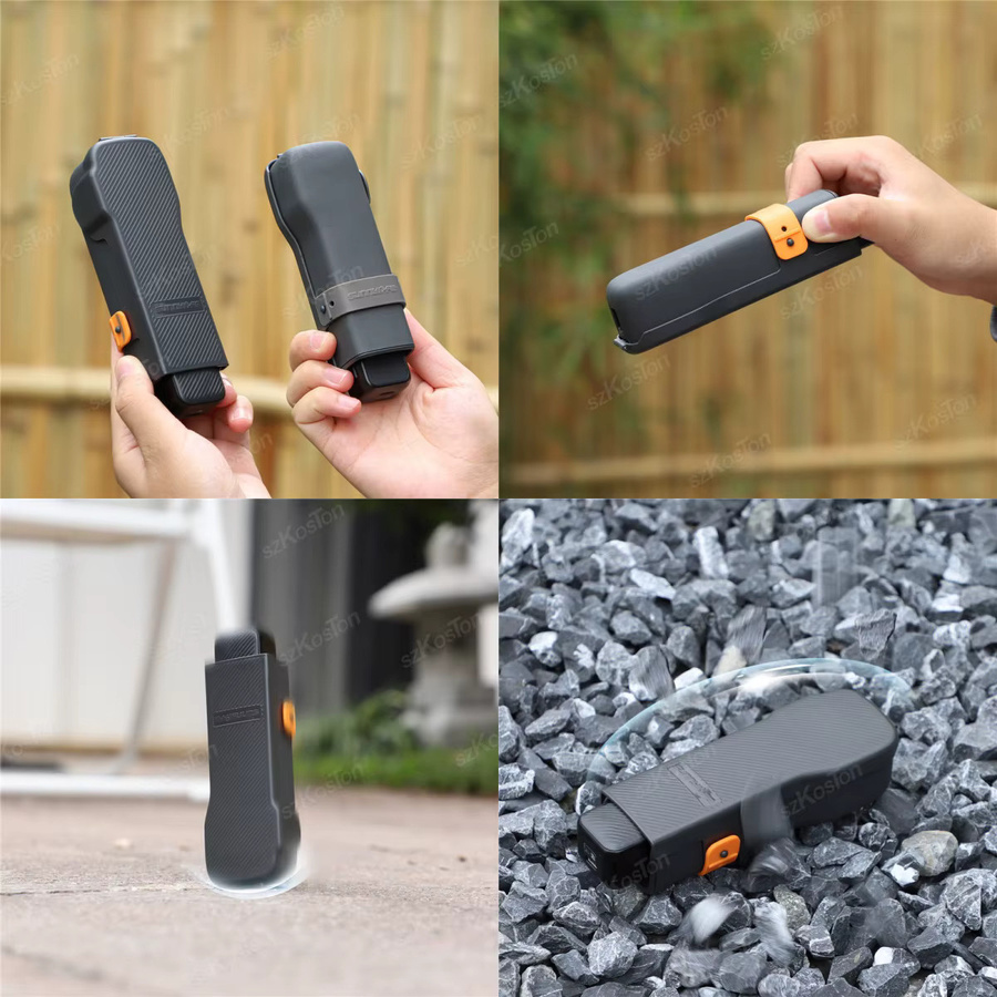 DJI Osmo Pocket 3 Schutzhülle in Schwarz mit Anti-Fall-Flip-Cover und Schnellverschluss - Bild 5