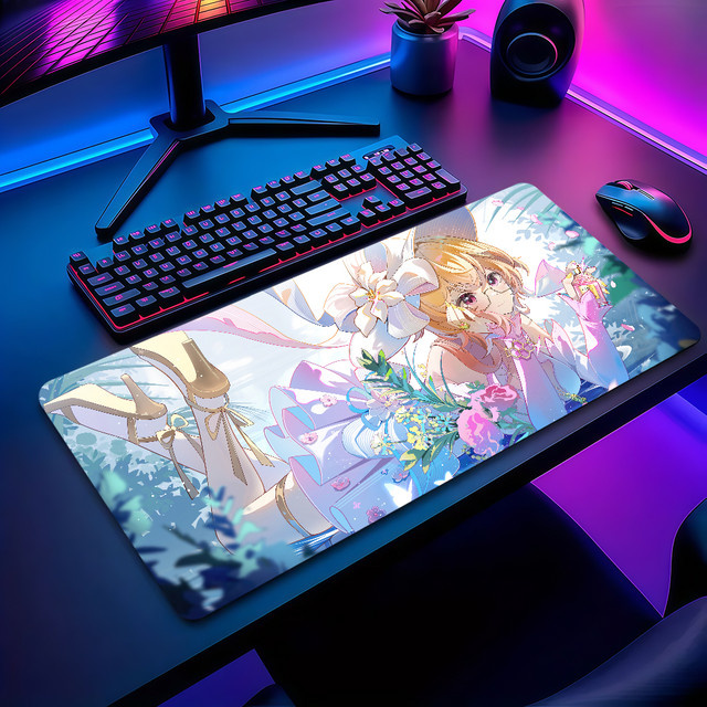 Genshin Impact Emilie Mauspad von bilibili, rutschfest und verdicktes großes Gaming-Mauspad in Multicolour - Bild 1