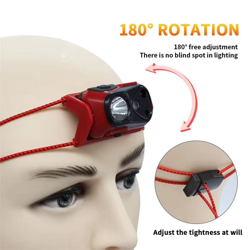 Mikenoon Tragbare LED Stirnlampe mit Bewegungssensor und USB-Wiederaufladung für Nachtarbeit und Sport - Bild 4