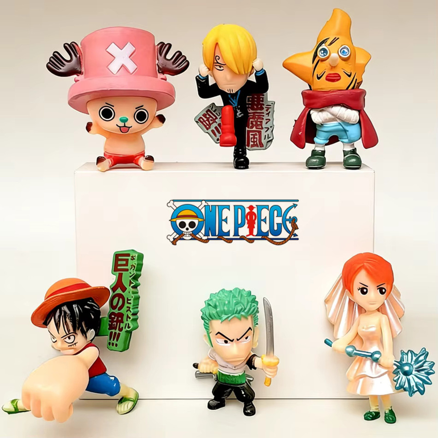 Bandai One Piece Figuren, 6-teiliges Set, PVC-Actionfiguren - Bild 2