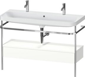 Duravit Möbelwaschtisch-Kombi Happy D.2 Plus in Weiß Matt mit 1 Waschbecken und 1 Schublade, B/T: 117,5 x 49 cm - Bild 1