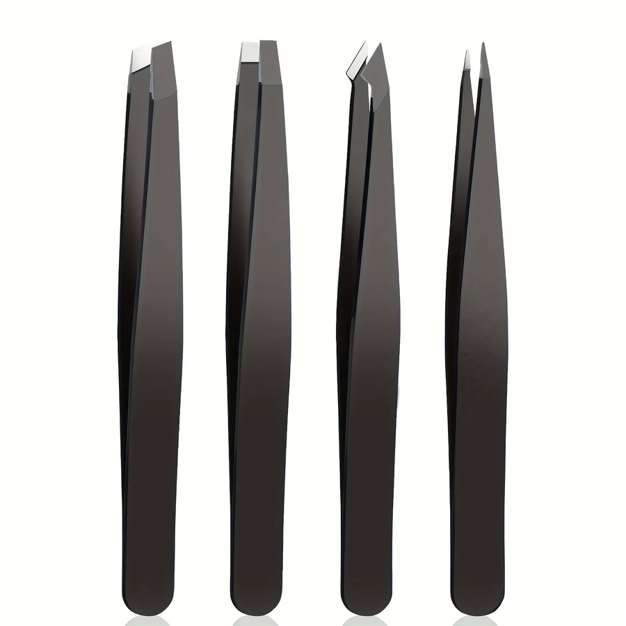 Ouriner Augenbrauenpinzetten Set, 4-teilig, Edelstahl, Unisex - Bild 7