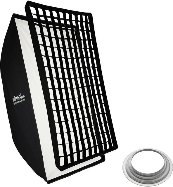 Walimex Pro Essential Striplight Softbox Lichtformer 360 Grad Schwarz B: 80 cm, H: 120 cm - Bild 1