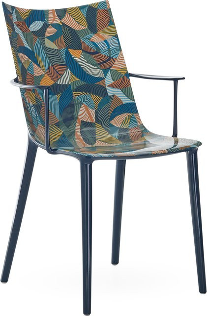 Kartell H H H Stuhl Graphic Impressions in Multicolour mit Armlehnen und abstraktem Design - Bild 1