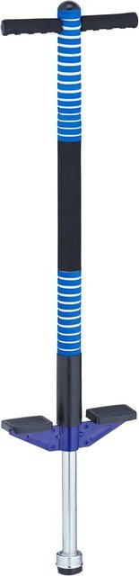 Relaxdays Pogo Stick Edelstahl Blau Gepolstert - Bild 1