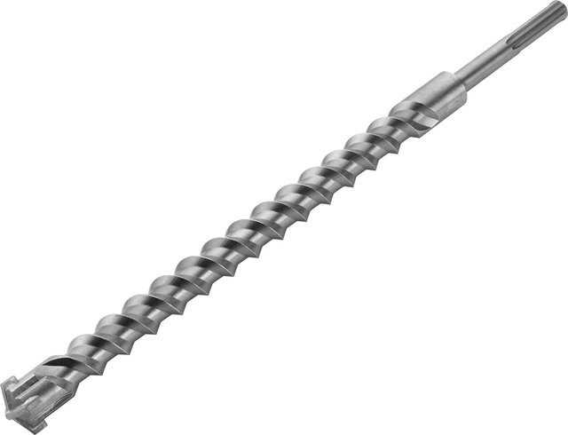 LUX-TOOLS Hammerbohrer SDS-Max mit Carbide-Spitze aus Edelstahl, Farbe: Silber, Durchmesser: 40 mm, Länge: 570 mm - Bild 1