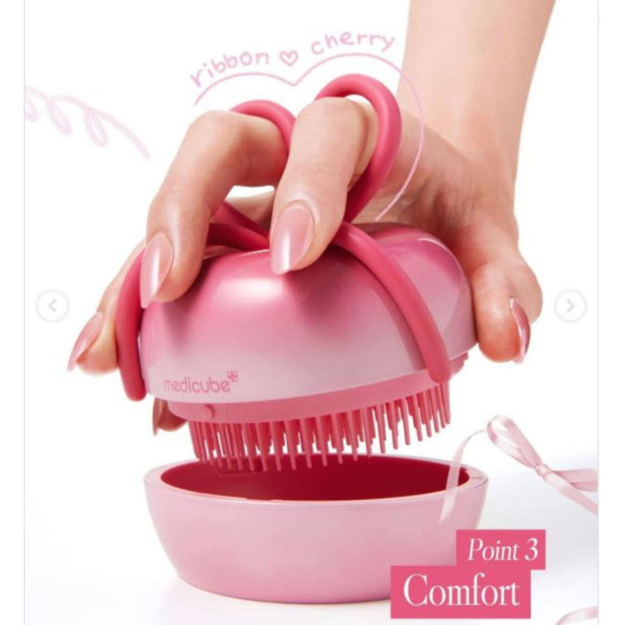 MediCube Forever Cherry Haarbürste für Kopfhaut und Haare, Pink, Damen - Bild 2