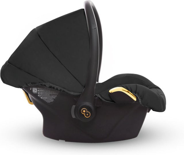 TPFLiving Babyschale Ultra Stoff Schwarz Gold ohne Isofix - Bild 1