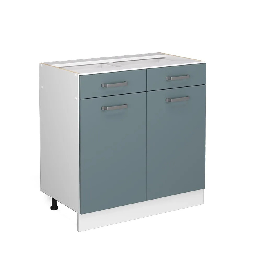 Vicco Küchenunterschrank R-Line Schubladenschrank in Blau-Grau mit 80 cm Breite ohne Arbeitsplatte - Bild 2