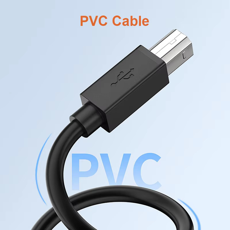 Letusoon USB-C auf Typ B 2.0 Druckerkabel und Scannerkabel in Schwarz - Bild 3