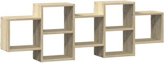 vidaXL Wandregal Sonoma-Eiche aus Holzwerkstoff B: 129 cm, H: 18 cm, T: 42 cm - Bild 1
