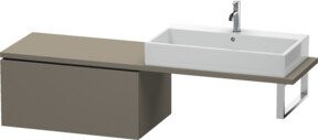 Duravit Unterschrank L-Cube in Grau Matt, Wandmontage, 1 Auszug, B: 82 cm, T: 54,7 cm, H: 40 cm - Bild 1