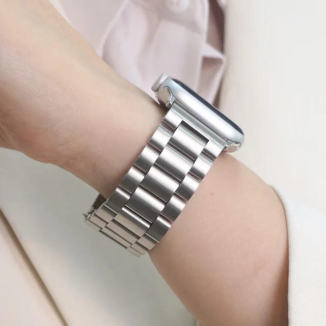 Uhrenarmband Edelstahl, Silber, Unisex - Bild 1