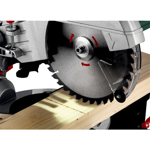 Metabo Kapp- und Gehrungssäge KS 216 M mit 1100 W und 216 mm Sägedurchmesser in Grün, Schwarz und Rot - Bild 3