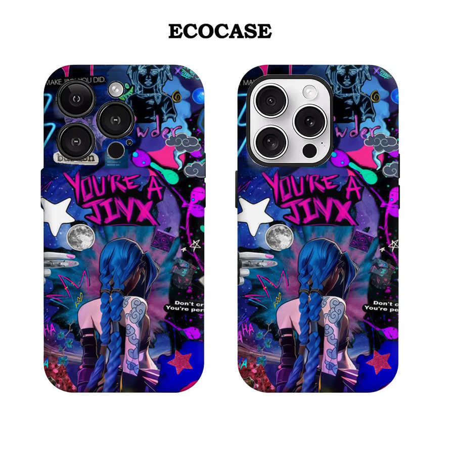 Jinx Handyhülle mit doppelschichtiger Rückseite für iPhone 17 16 15 14 13 12 11 Pro Max Plus in Multicolour - Bild 2