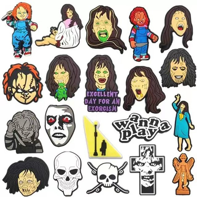 Hot Toys Schuh Charms, Horrorfilm Exorzist Cartoon, Kinder - Bild 1