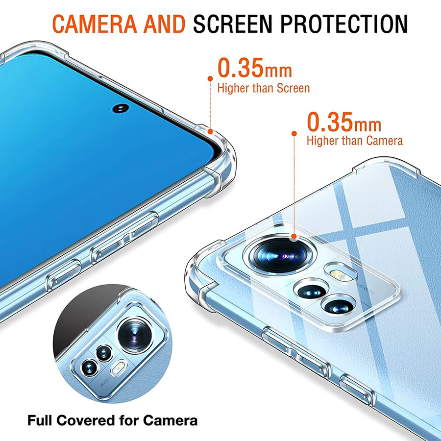 Stoßfeste transparente Airbag-Schutzhülle für Xiaomi Redmi Note 11 12 13 14 Pro Plus 5G und Redmi 10 12C 13C 14C Cover - Bild 1