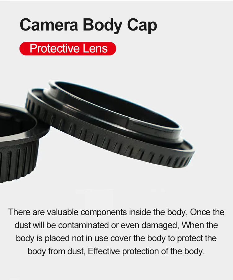 Canon EF Mount Kamera-Objektivdeckel für SLR und DSLR Kameragehäuse in Schwarz - Bild 3
