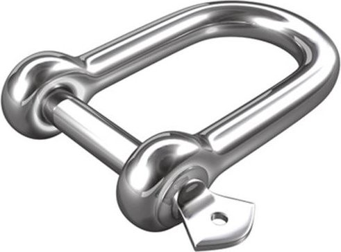 Dörner + Helmer Schäkel aus Edelstahl A2 in Silber, 5 mm, 80 kg, 20 Stück - Bild 1