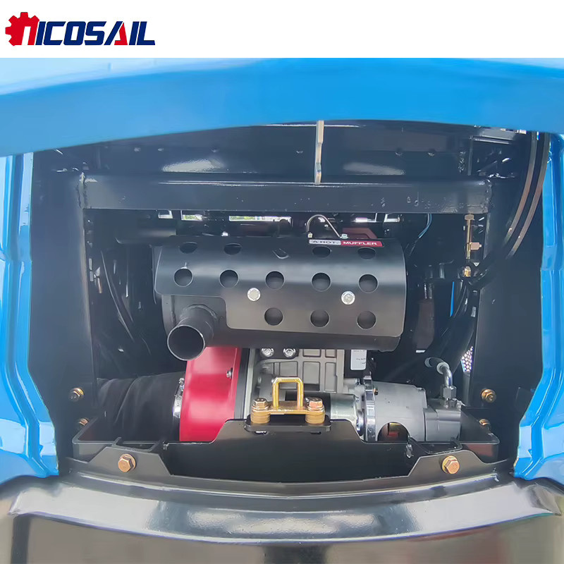 Professioneller Mini-Bagger nicosail in Blau für Versorgungsinstallationen, Landschaftsbau und Landwirtschaftsbau mit CE-Zertifizierung - Bild 3