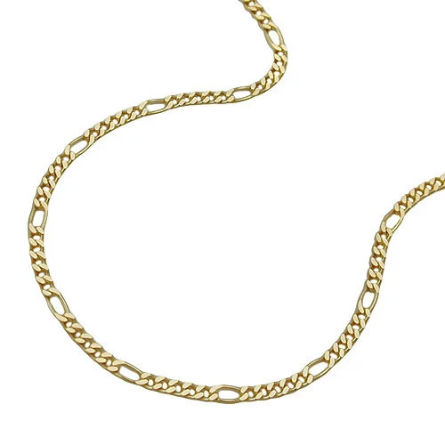 SIGO Figarokette Gold 375, 42 cm, Unisex - Bild 1