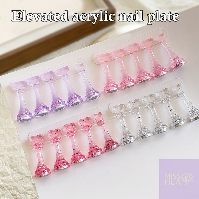 Acryl Nagelständer Schachform, Nagel-Display für Maniküre-Übung - Bild 1