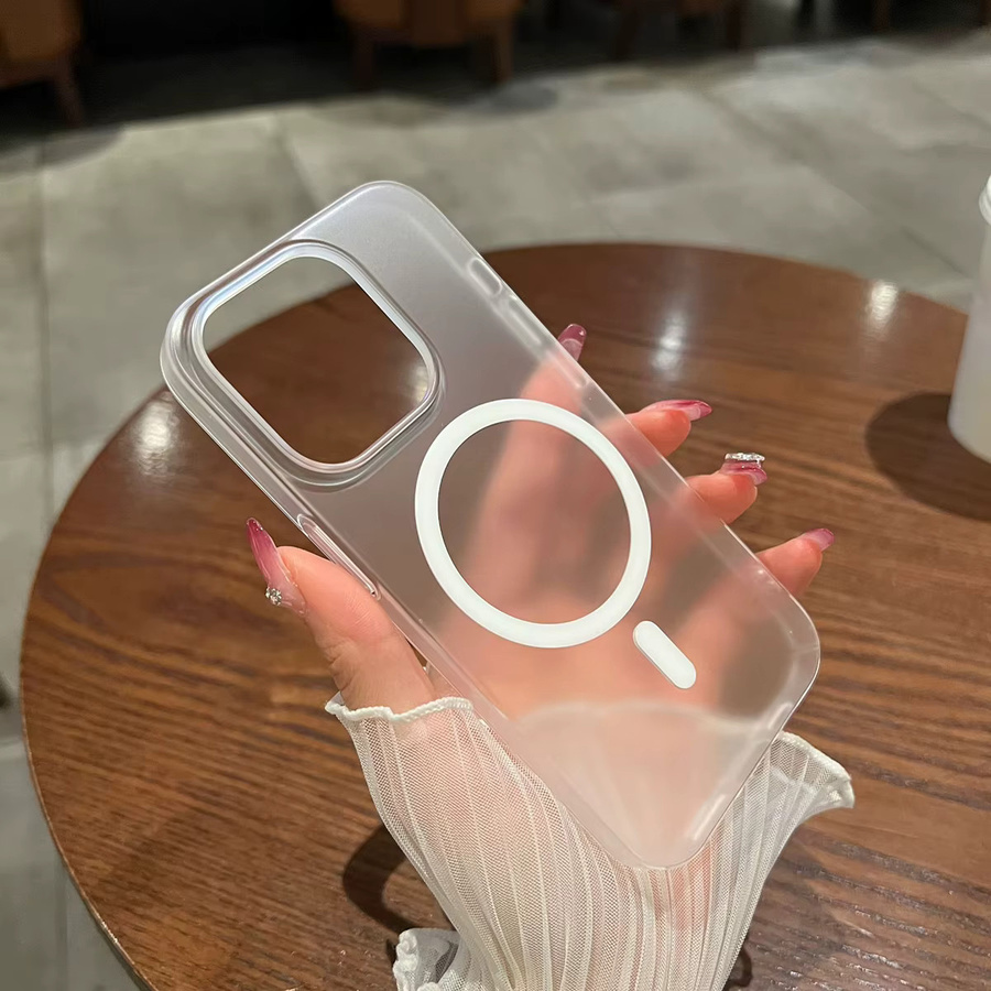 Magnetische Handyhülle für Samsung Galaxy A55 5G A56 A36 A35 A16 A54 A15 A05 A14 A25 stoßfeste Funda-Abdeckung mit kabellosem Laden in Schwarz oder Transparent mattiert - Bild 1