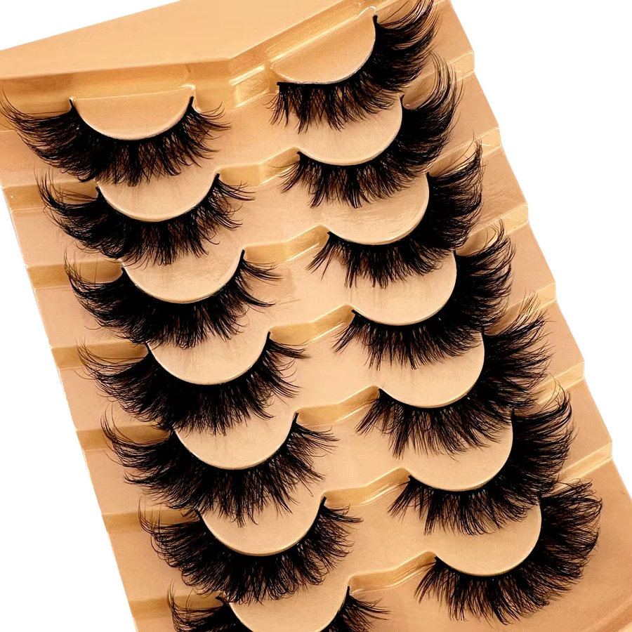 AMSDCN Cat Eye Wimpern 3D, 5D Wispy, Natürliche Falsche Wimpern - Bild 3