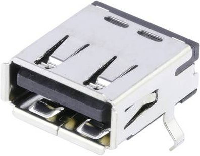 Molex USB-A Buchse rechtwinklig in Schwarz, Gold und Silber (676430910) - Bild 1