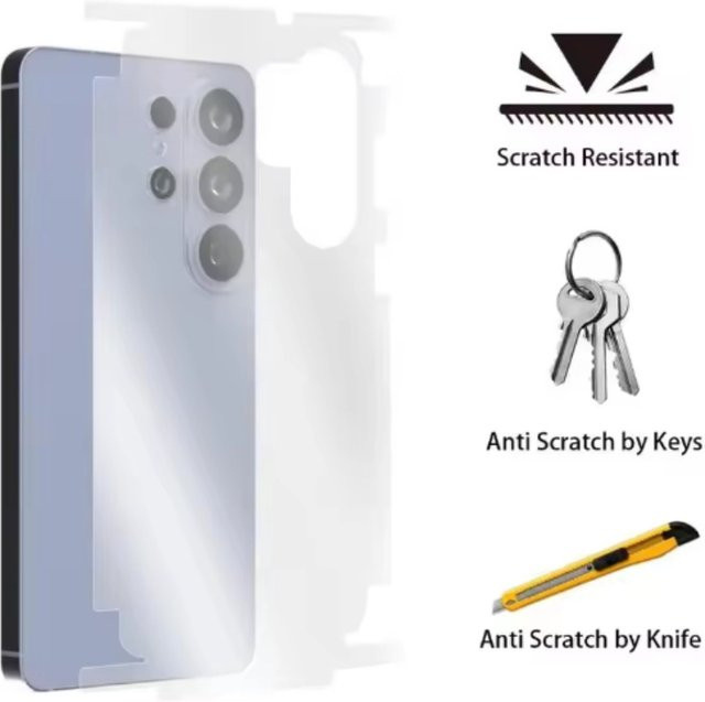 Hydrogel Rückseitenschutzfolie für Samsung S24 S25 S26 Ultra, HD-klar und kratzfest, transparent - Bild 1