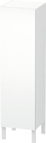 Duravit L-Cube individual Halbhochschrank mit Glastür, weiß supermatt, H x B x T: 132,0 x 36,6 x 50,0 cm - Bild 1
