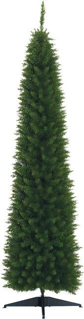 Furnicato Künstliche Tanne Weihnachtsbaum in Grün mit Ständer und Stern, Höhe: 210 cm, Breite: 60 cm, Tiefe: 60 cm - Bild 1