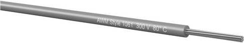 Kabeltronik Schaltlitze 1 x 0,22 mm² Grau 500 m - Bild 1