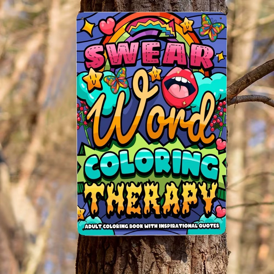 SWEAR Word Coloring Therapy Malbuch für Erwachsene mit inspirierenden Zitaten in Multicolour-Design - Bild 3