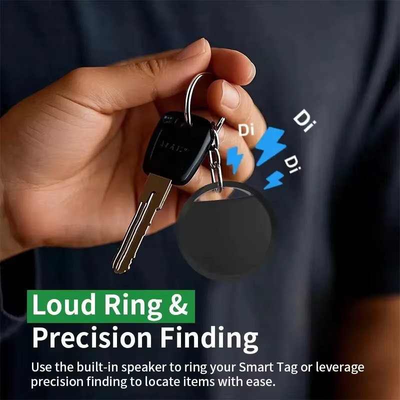 Android-Tracker Langstrecken-Finder als tragbares Anti-Verlust-Gerät für die Google Find My Device App, Smart-Tag Lokalisierung in Schwarz oder Weiß - Bild 5