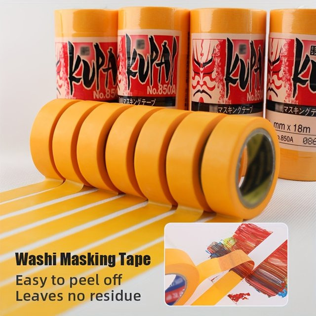 Hochviskoses nahtloses Abdeckband aus Papier für DIY-Handarbeiten, Wanddekoration und Autolackierung - Bild 1