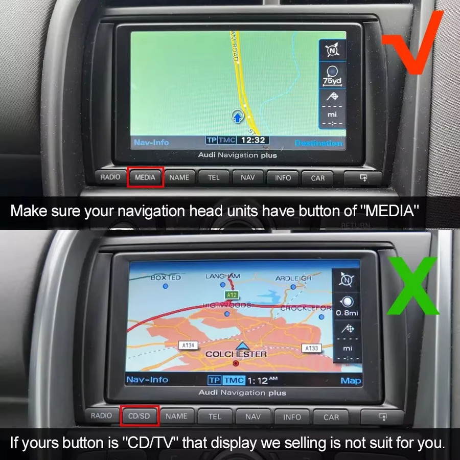 Navigationsdisplay für Audi R8 2. Generation mit Navigation Plus LED-Display - Bild 2