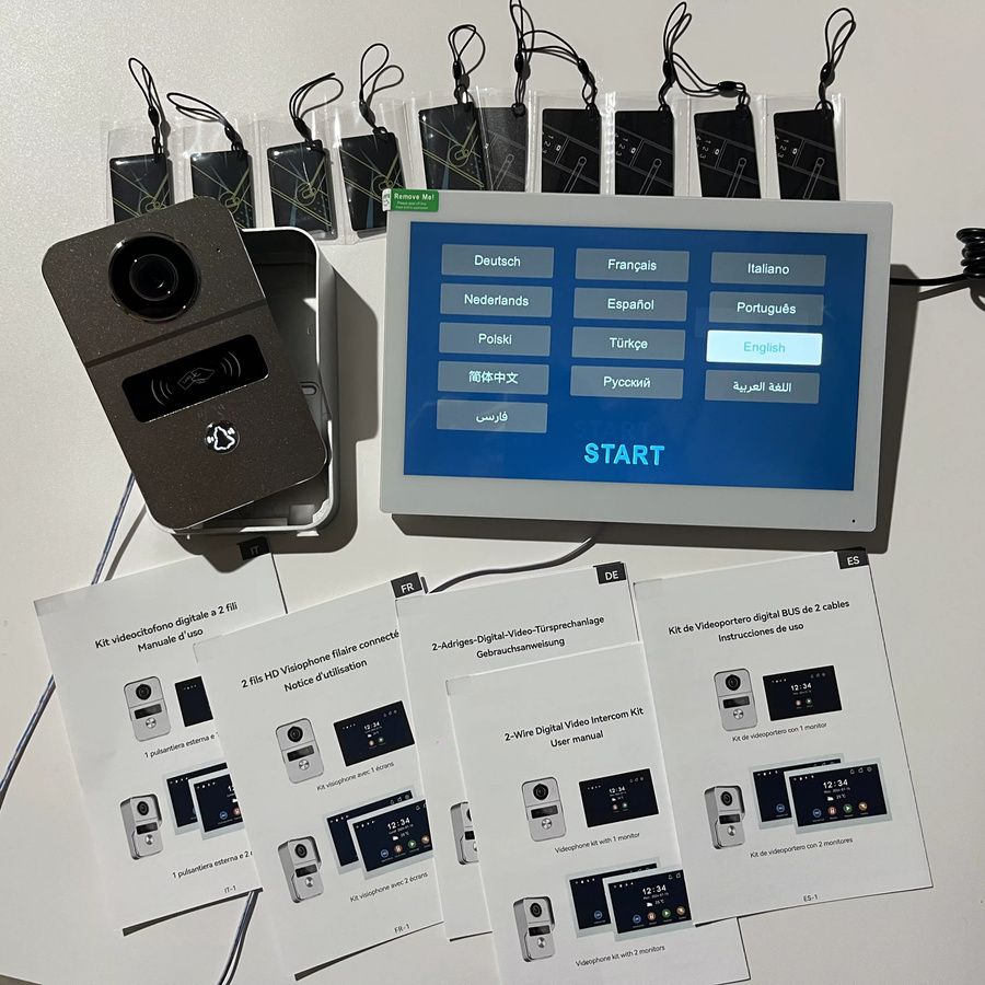 Tuya 2er-Set 1080P 5G WLAN Touch-Monitore für Apartment-Systeme und Heimsicherheit in Schwarz mit NFC-Entsperrung und App-Steuerung - Bild 4
