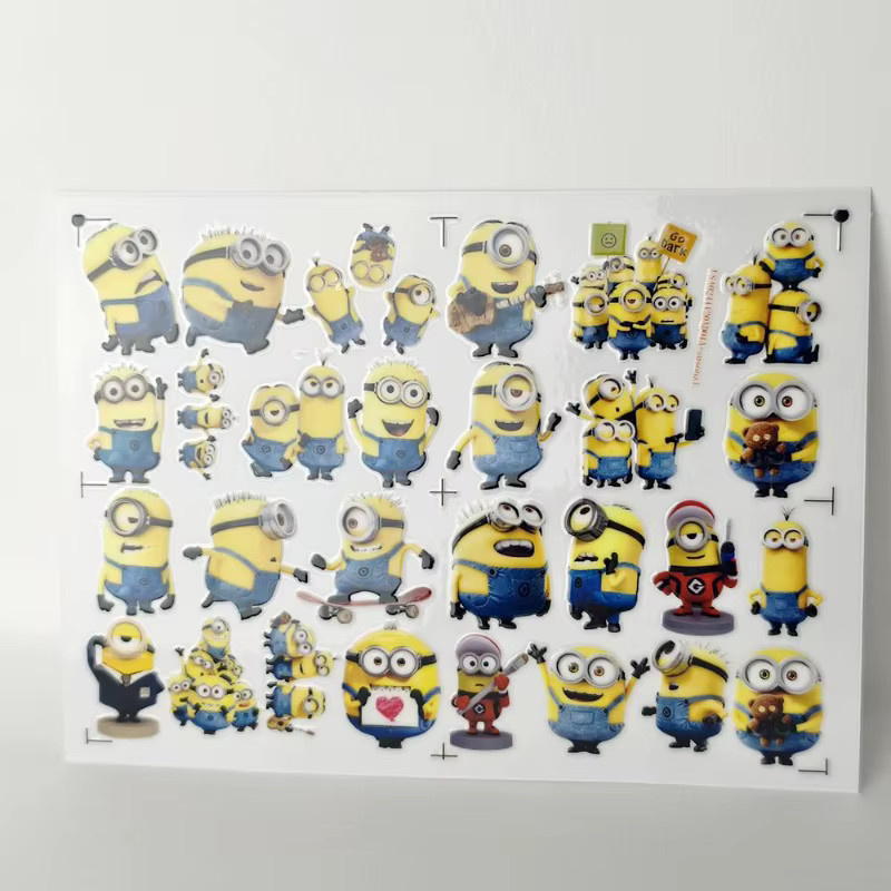 Minions Kevin Bob Dave, UV-Transfer-Sticker, Wasserfeste Aufkleber - Bild 2