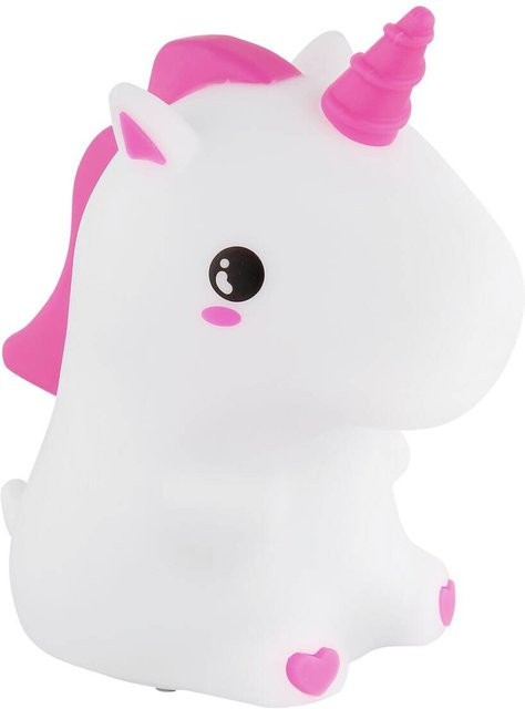 Globo Lighting LED-Dekoleuchte aus Kunststoff in Weiß und Multicolour, Tischleuchte mit USB-Anschluss, B/H/T: 13,3 x 9,1 x 15 cm - Bild 1