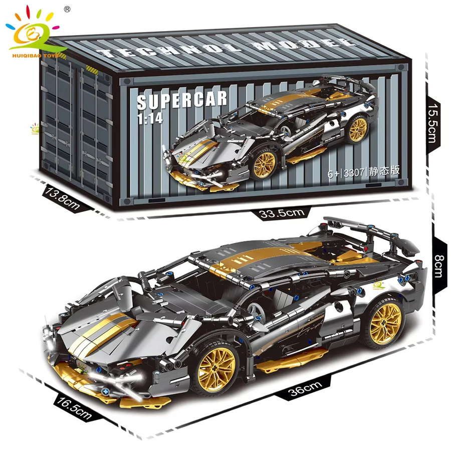 HUIQIBAO Racing Auto Technische Modell Bausteine, ab 6 Jahren - Bild 4