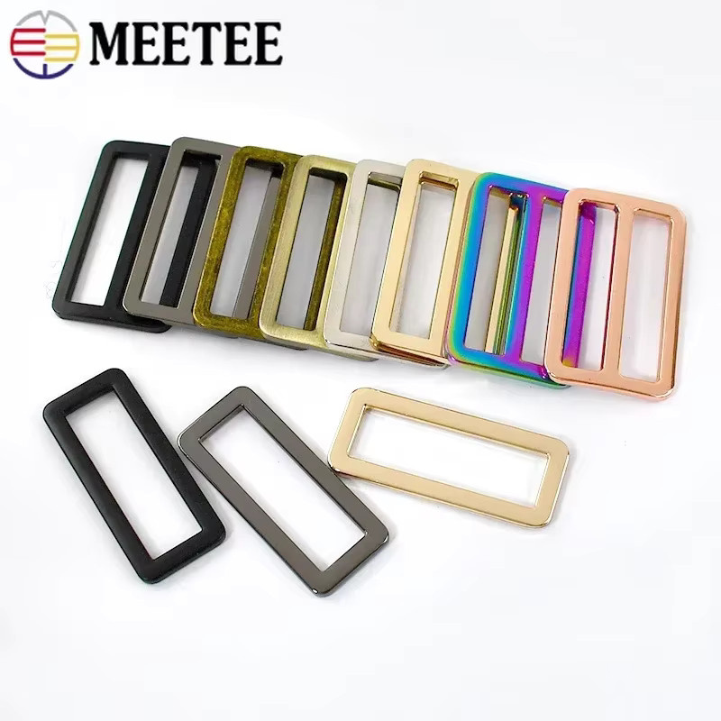 Meetee Metall Taschenschnalle Set für Gurtband und Hundehalsband DIY Zubehör, 10 Stück - Bild 2