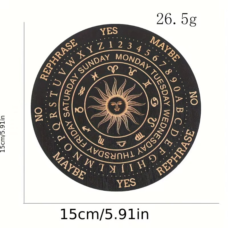 CIFBUY Spirituelle Aluminium-Wandkunst in Schwarz, abstraktes Metallschild für Altar und Wohnzimmer, Breite: 20,3 cm, Höhe: 30,5 cm - Bild 2