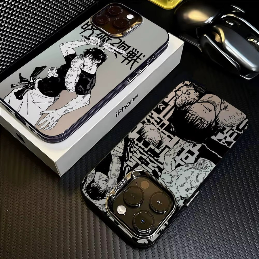Stoßfeste Matte Schutzhülle im Jujutsu Toji Fushiguro Design für Apple iPhone 17 16 15 14 13 12 11 Pro Max - Bild 2