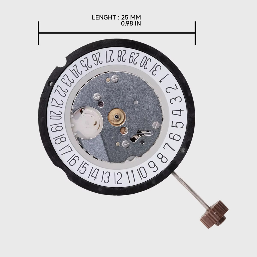 Ronda Uhrenzubehör, elektronisches Quarzwerk, Silber - Bild 3