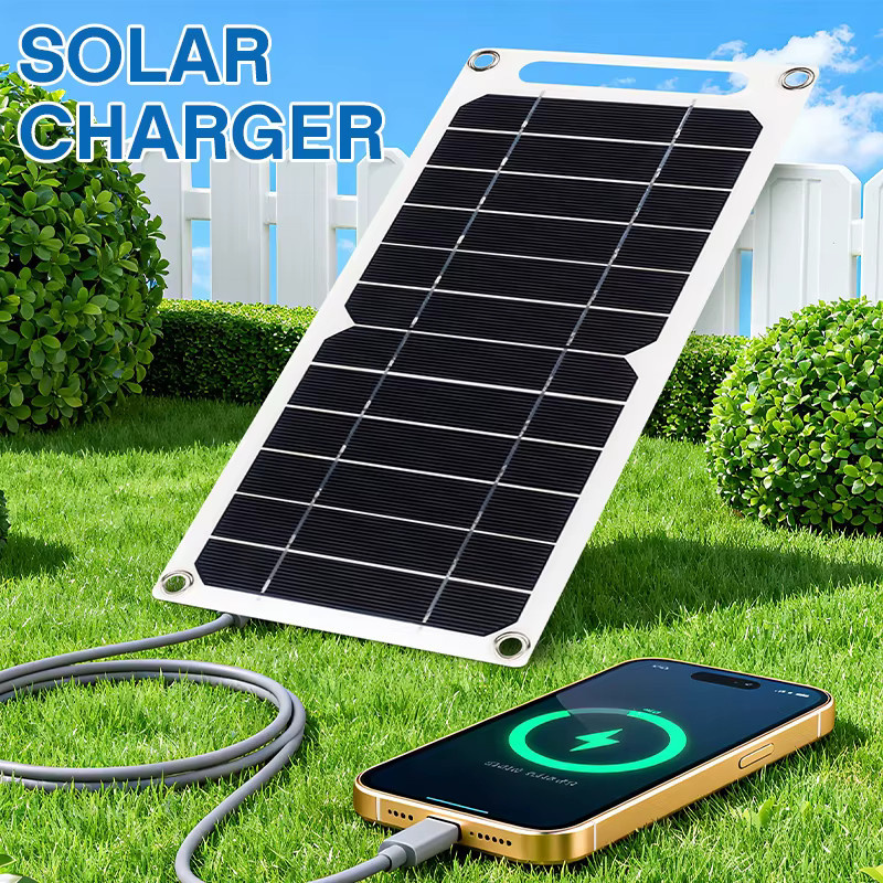ZRGAE 35W Sunpower Tragbares Solarpanel mit USB-A Anschluss für Handy und Powerbank zum Camping und Outdoor-Einsatz - Bild 2