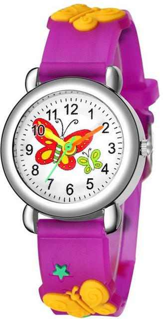 Missyou Armbanduhr, Quarz, Analoguhr, Kunststoff, violett, Kinder - Bild 1