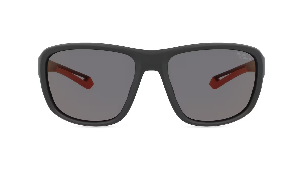 Polaroid PLD 7049/S Sonnenbrille, Vollrand, Quadratisch, Kunststoff, Unisex, Schwarz, Rot - Bild 1
