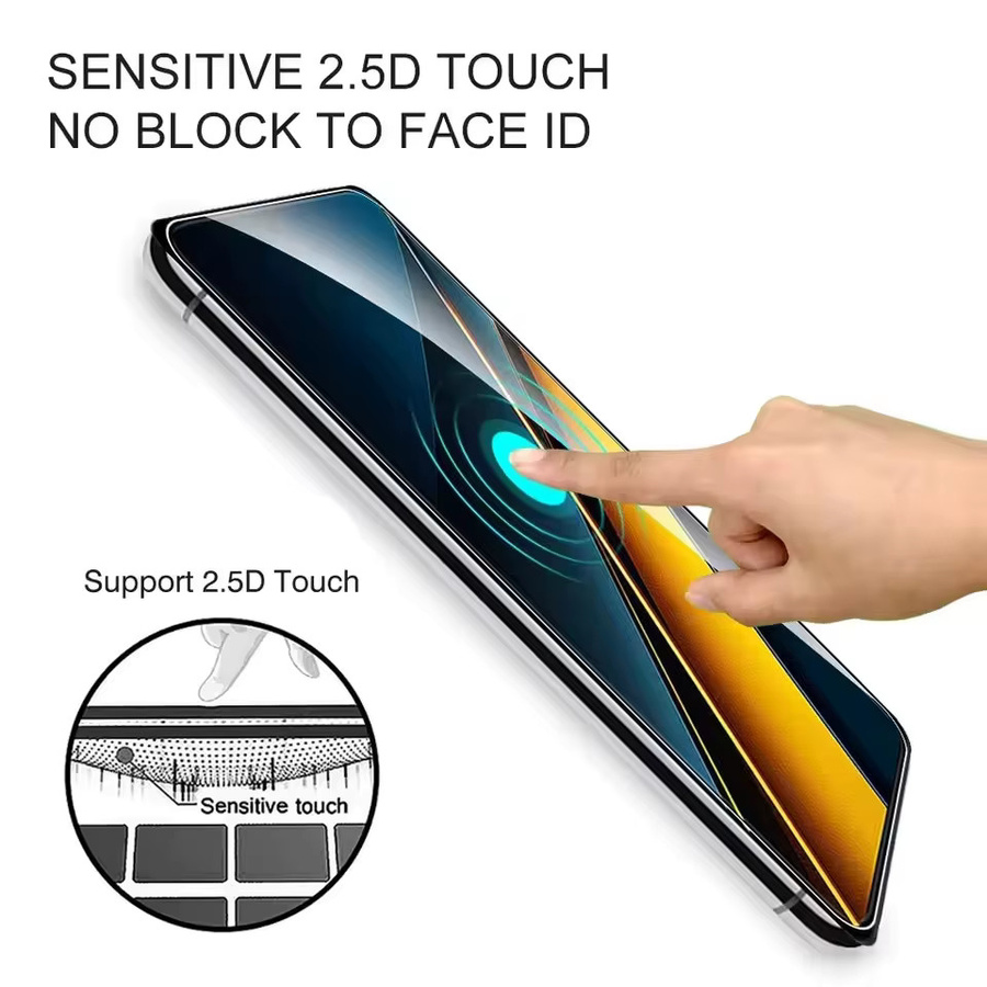 3er-Set gehärtetes Schutzglas für Xiaomi Poco M7 Pro M6 Pro M5 C65 C85 C61 F5 F4 F3 C71 C75 X5 Pro x3 NFC Pro M5s M6 Plus in Transparent - Bild 5